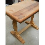 An old oak side table.