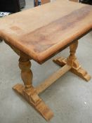 An old oak side table.