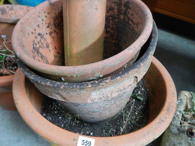 A quantity of terracotta pots. - Image 3 of 3