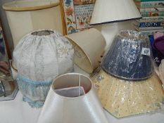 A quantity of new lamp shades etc.