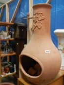 A Terracotta Chiminea, 70 cm high.