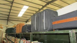 A large quantity of suitcases, (20).