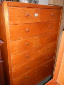 A six drawer chest.