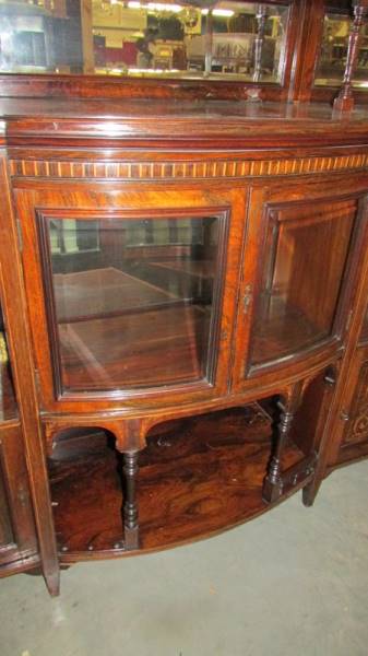 A superb Edwardian inlaid mahogany mirror back chiffioniere. - Image 3 of 8