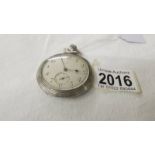 An Omega Grand Prix, Paris 1900 silver pocket watch, No. 4565758.