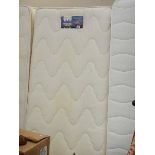 A Silentnight single mattress and base, in clean condition.
