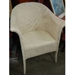 A Lloyd Loom style chair.