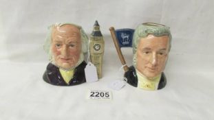 Two Royal Doulton character jugs - John Doulton 1793-1873,