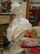 A bust of a lady.