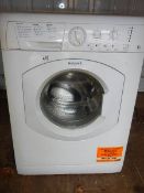 A Hotpoint washing machine.