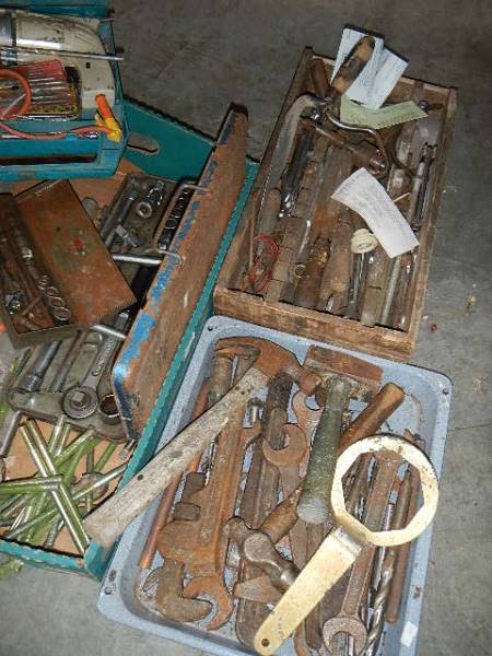 Four trays of car parts, tools etc. - Image 4 of 4
