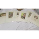 Thomas Rowlandson (1756-1827) Collection of 6 risque/erotic prints/plates circa 1960s.