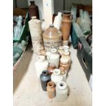 A large collection of pots,