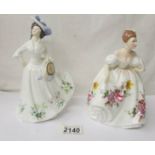 Two Royal Doulton figurines - Adele HN2480 and Marilyn HN3002.