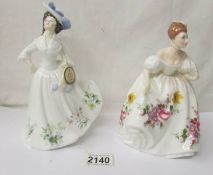 Two Royal Doulton figurines - Adele HN2480 and Marilyn HN3002.