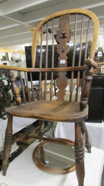 A Windsor chair.