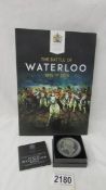The Battle of Waterloo coin set 1815 - 2015 including gold coin and a Duke of Wellington medallion.