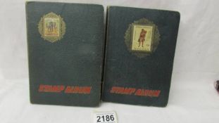 Two small albums of world stamps including India, China, Canada, UK etc.