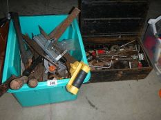 Two boxes of tools etc.