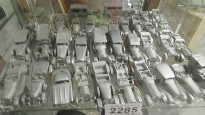 Approximately 50 pewter classic cars by Danbury Mint. - Image 2 of 3