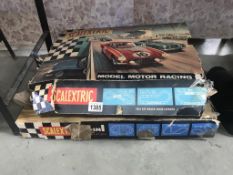 A vintage Scalextric set 80 with 4 cars & set 55 - no cars