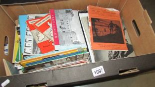 A box of vintage maps, ephemera, guides etc.