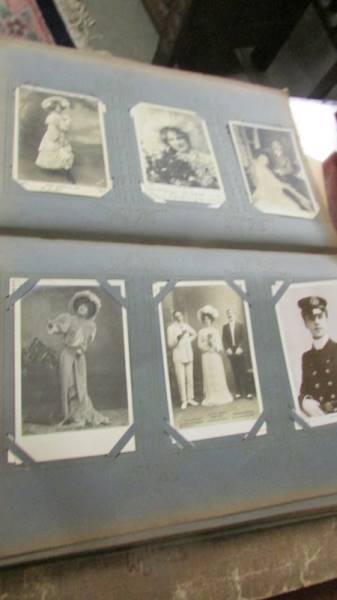 Two albums of vintage postcards (approximately 220). - Image 8 of 17