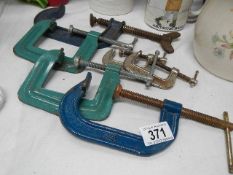 A quantity of 'G' clamps.