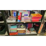 2 shelves of books relating to electricity, electronics, radio etc.