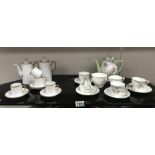 A Delphine china floral tea set & a P.A.L.T.