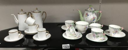 A Delphine china floral tea set & a P.A.L.T.