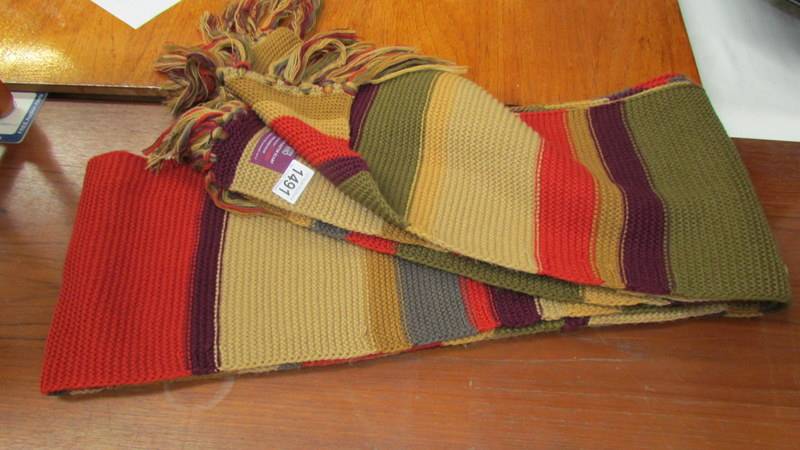 An original BBC fourth Doctor Who (Tom Baker) 12 foot scarf.