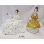 Two Royal Doulton figures - 'My Love' Hn2339 and 'Coralie' HN2307.