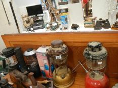 A selection of Tilley lamps etc.