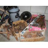 A large quantity of assorted tools.