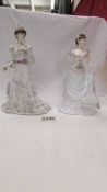 Two Coalport figurines - Eugenie First Night at the Opera and Femmes Fatale 'Lillie Langtry'.