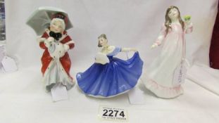 Three boxed Royal Doulton figurines - Miss Muffett HN1936,