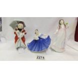 Three boxed Royal Doulton figurines - Miss Muffett HN1936,