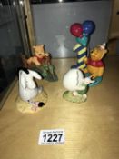 4 Winnie The Pooh figurines includes Royal Doulton Eeyore & Piglet