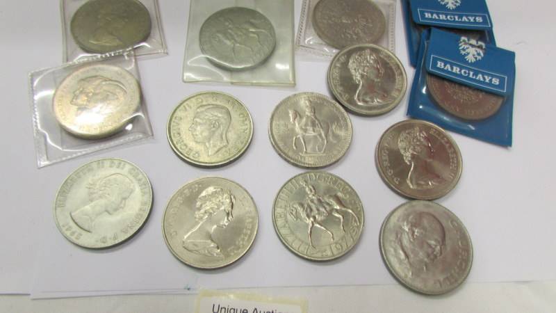 A mixed lot of crowns etc., including Festival of Britain 1951, JFK etc. - Image 4 of 4