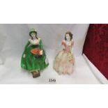 Two Coalport figurines - Emma and Helen.