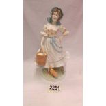 A limited edition Royal Worcester Old Country ways figurine - 'The Milkmaid', 1016/9500.