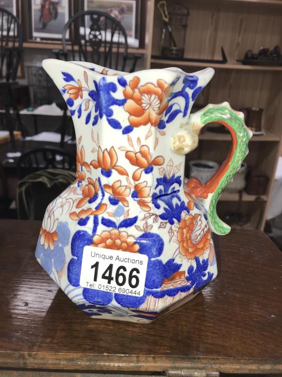 A Mason's ironstone jug & an unmarked Imari bowl - Image 3 of 3