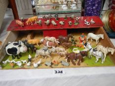 A selection of farm animals.