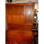 A teak wall unit.