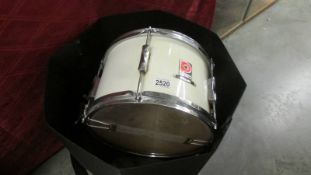 A small snare drum, Premier club, Everplay heads.