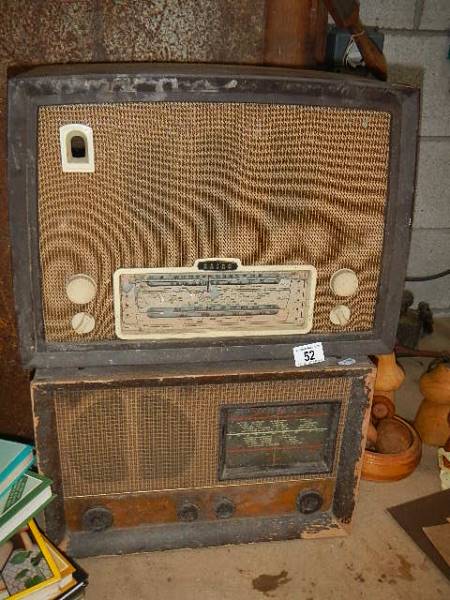 Two old radio's.