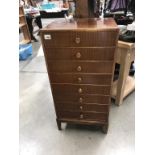 An 8 drawer music chest