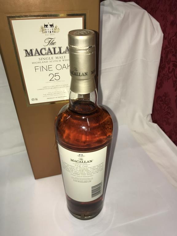 Five boxed bottles of Scotch whisky - Macallan 25 yr, Macallan 18 yr, Johnnie Walker Blue Label, - Image 13 of 24