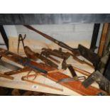 A good lot of vintage wood working tools.